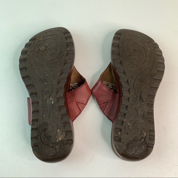 Dansko Burgundy T Strap Thong Comfort Sandal sz 37 - Picture 10 of 11
